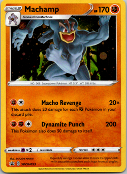 MACHAMP SWSH053 Black Star Promo Holo Card 2020 Near Mint - Mint Pokemon TCG - Image 1