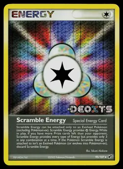 Pokemon Card - Scramble Energy Deoxys 95/107 Reverse Holo Stamped - Image 1