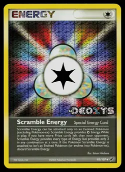 Pokemon Card - Scramble Energy Deoxys 95/107 Reverse Holo Stamped - Image 1