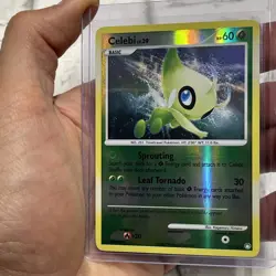 Pokemon Card Celebi LV.39 7/123 Reverse Holo Mysterious Treasures LP/NM Rare TCG - Image 1