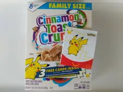 Pokemon 25th Anniversary Cinnamon Toast Crunch Cereal & McDonalds Pokemon Cards - Image 1