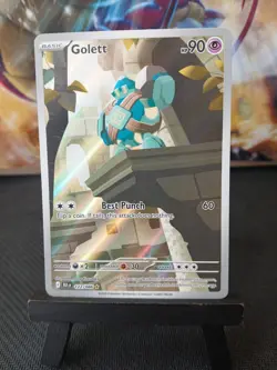 Golett 122/086 SV Black Bolt English Pokemon Card NM - Image 4