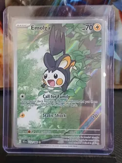 Emolga 112/086 SV Black Bolt English Pokemon Card NM - Image 2