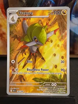 Fraxure 146/086 SV Black Bolt English Pokemon Card NM - Image 4
