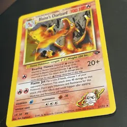 Blaine's Charizard 2/132 Gym Challenge Set Holo Rare Vintage Pokemon Card - Image 4