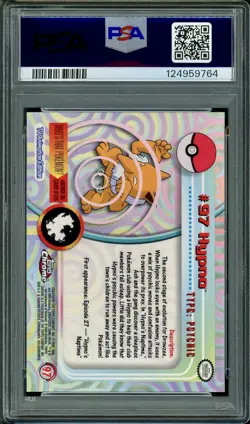 PSA 10 GEM MINT Hypno Topps Chrome Holo Pokemon Card #97 - Image 2