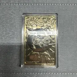 Jigglypuff Pokemon 23k Gold Plated Pokemon Trading Card 1999 Burger King - Image 4