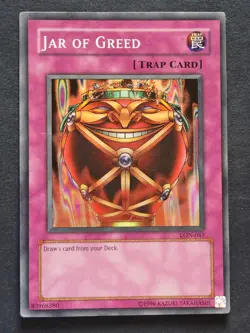 Jar of Greed LON-047 Yu-Gi-Oh! trading card. - Image 3