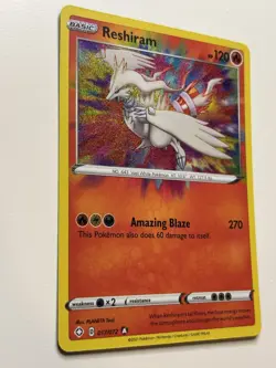 Reshiram 017/072 Amazing Rare Shining Fates Pokemon Card - Image 2