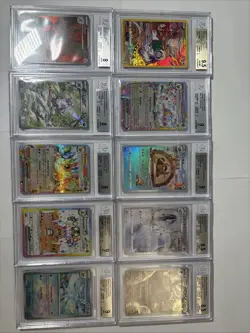 Pokemon 10 Card All Beckett Graded Slab Lot!! #14 - Image 1