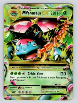 MP Venusaur EX 2/108 Evolutions Holo Pokemon Card - Image 1