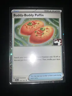 Pokemon TCG Buddy-Buddy Poffin Holo Card 144/162 Cosmos Play! Prize Pack Series - Image 1
