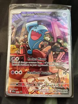Team Rocket's Wobbuffet 203 Sv: Scarlet & Violet Promo Cards Holo Pokemon - Image 1
