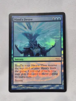 Mind's Desire - Magic the Gathering (MTG) - Judge Promo - Foil Rare - 2/5 - NM - Image 1