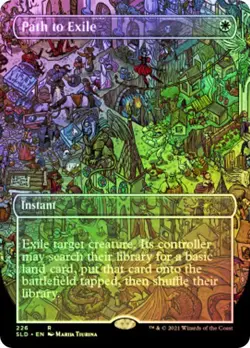 Path to Exile FOIL BORDERLESS 226 Secret Lair Fblthp Completely Utterly Lost MTG - Image 1