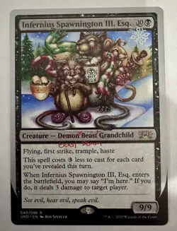 1x Infernius Spawnington III, Esq. M/NM, English, Unsanctioned, Magic - Image 1