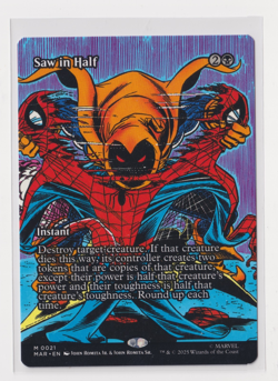 MTG x Marvel's Spider-Man Saw in Half (0021) (Borderless Non-Foil) - NM / M - Image 1