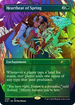 Heartbeat of Spring FOIL BORDERLESS 1010 Secret Lair Pride Across Multiverse MTG - Image 1