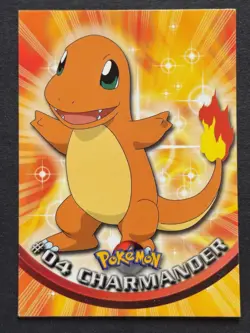 Topps Pokemon trading card featuring Charmander, a Fire-type Pokemon. - Image 1