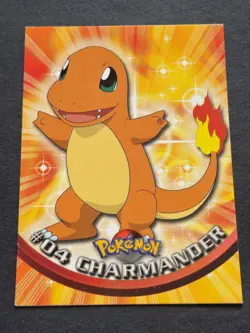 Topps Pokemon trading card featuring Charmander, a Fire-type Pokemon. - Image 2