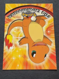 Topps Pokemon trading card featuring Charmander, a Fire-type Pokemon. - Image 3