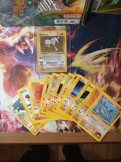 Wotc Vintage Pokemon Lot. 15 Cards. Hitmonlee Holo Black Star Rare. Mp To Hp - Image 1
