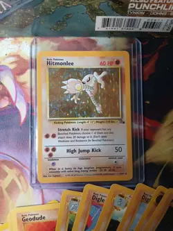 Wotc Vintage Pokemon Lot. 15 Cards. Hitmonlee Holo Black Star Rare. Mp To Hp - Image 2