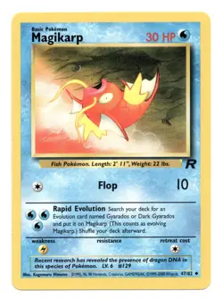 Pokemon TCG Magikarp Team Rocket 47/82 Regular Unlimited Uncommon - Image 1