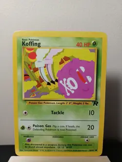 Pokemon TCG - Koffing 58/82 - Team Rocket - Common - LP WOTC - Image 1