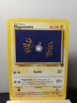 Pokemon TCG - Magnemite 60/82 - Team Rocket - Common - LP WOTC - Image 1