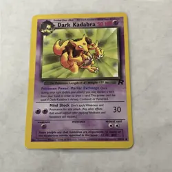 Pokemon TCG Dark Kadabra 39/82 Team Rocket Set Uncommon MP - Image 1
