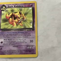 Pokemon TCG Dark Kadabra 39/82 Team Rocket Set Uncommon MP - Image 2