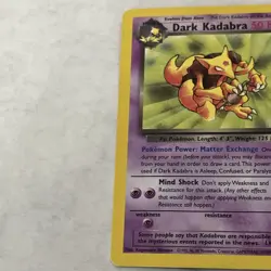 Pokemon TCG Dark Kadabra 39/82 Team Rocket Set Uncommon MP - Image 4
