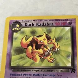 Pokemon TCG Dark Kadabra 39/82 Team Rocket Set Uncommon MP - Image 5