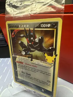 Pokemon Greninja Gold Star SEALED SWSH144 Holo Celebrations LP #6 - Image 4