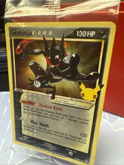 Pokemon Greninja Gold Star SEALED SWSH144 Holo Celebrations LP #4 - Image 3