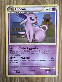 Espeon 2/90 HGSS Undaunted Non Holo Rare Pokemon TCG - LP - Image 1