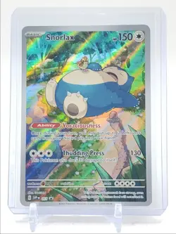 SNORLAX 2023 POKEMON SCARLET & VIOLET 151 BLACK STAR PROMO A #051 Q1736 - Image 1