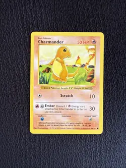 Charmander - 46/102 - Common - Shadowless Edition Pokemon Base Set - Image 1