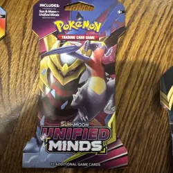 Unified Minds Sleeved Booster Pack Pokemon Sun and Moon - SEALED NEW - Image 2