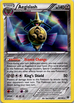 Aegislash - XY Base Set - 86/146 - Holo Rare - Pokemon TCG - Near Mint - Image 1