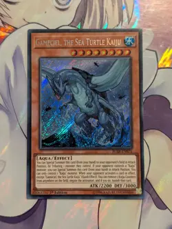 YUGIOH Secret Rare Gameciel, The Sea Turtle Kaiju BLRR-EN075 1st Edition - Image 1