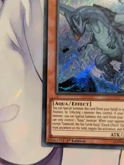 YUGIOH Secret Rare Gameciel, The Sea Turtle Kaiju BLRR-EN075 1st Edition - Image 4