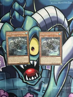 Yugioh BLTR-EN006 Georgius, Swordsman of the Ice Barrier Secret Rare 1st X2 - Image 1