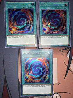 3x Polymerization - LP - LCKC-EN026 - 1st/Unlim - Secret Rare - Yu-Gi-Oh! TCG - Image 1