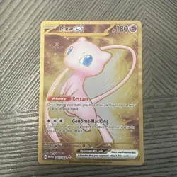 Pokemon TCG Mew EX Metal Gold 205/165 Scarlet & Violet 151 Promo Card - Image 1