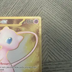 Pokemon TCG Mew EX Metal Gold 205/165 Scarlet & Violet 151 Promo Card - Image 3