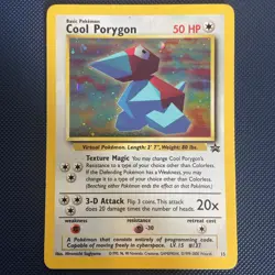 Cool Porygon 15 Wizards Black Star Promo Pokemon Card 2000 HP/DMG - Image 1