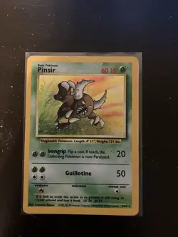 Pokemon TCG Pinsir Holo Rare Card Jungle Unlimited, No Symbol Error, Card 9/64 - Image 1