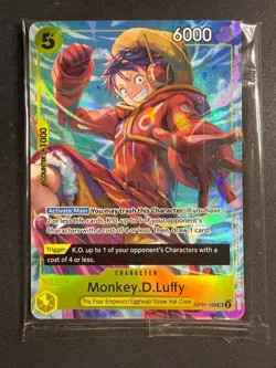 Monkey.D.Luffy OP07-109 One Piece Promotion Card Foil Sealed - Image 1